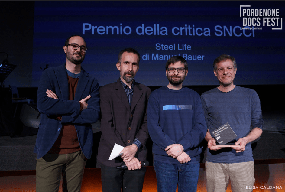 La giuria del Premio della Critica SNCCI e il regista